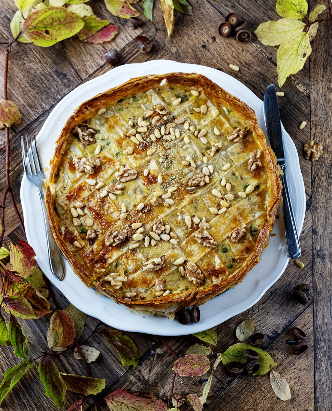 Herfstquiche met Kalfsragout en Erwtjes