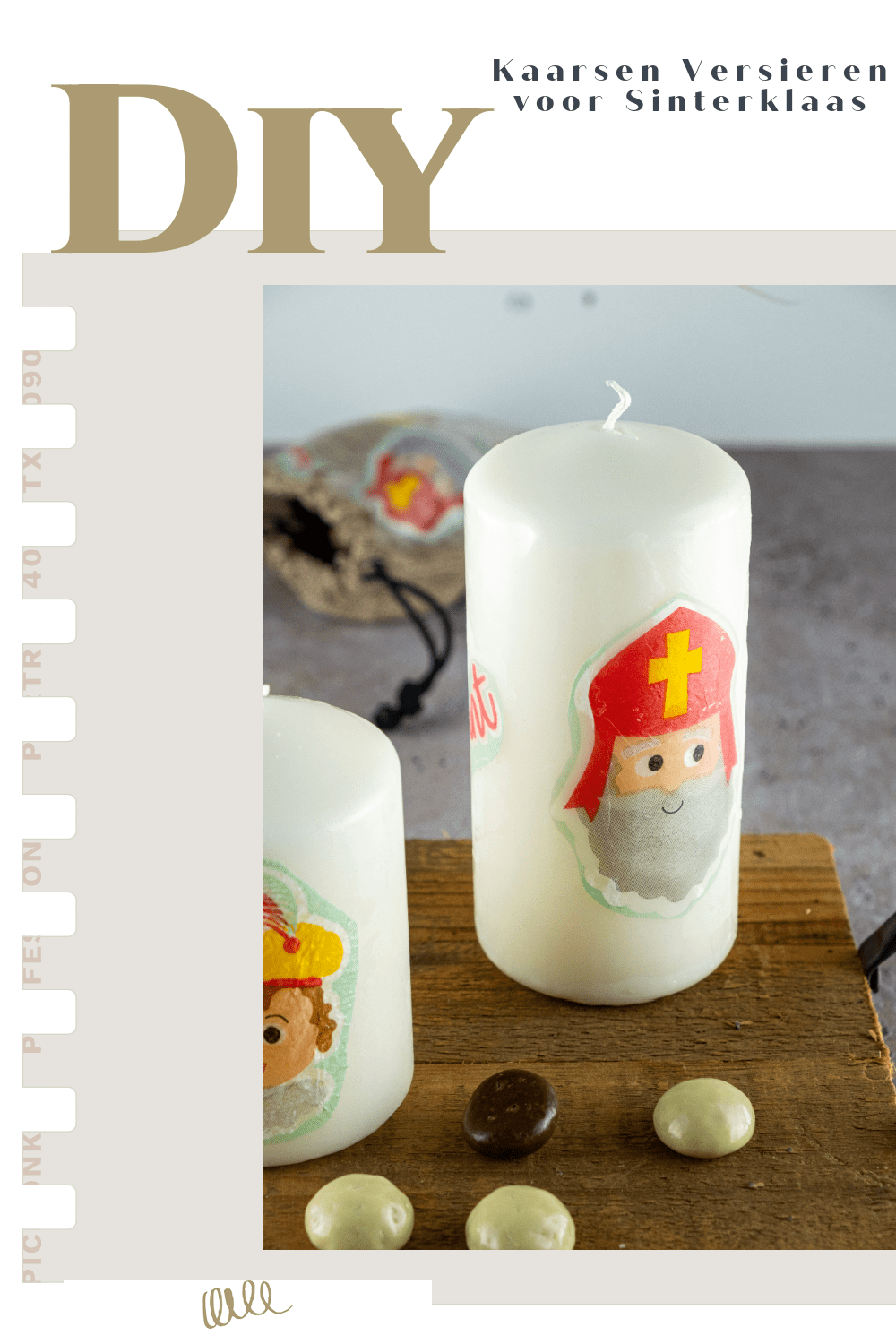 Kaarsen Versieren voor Sinterklaas