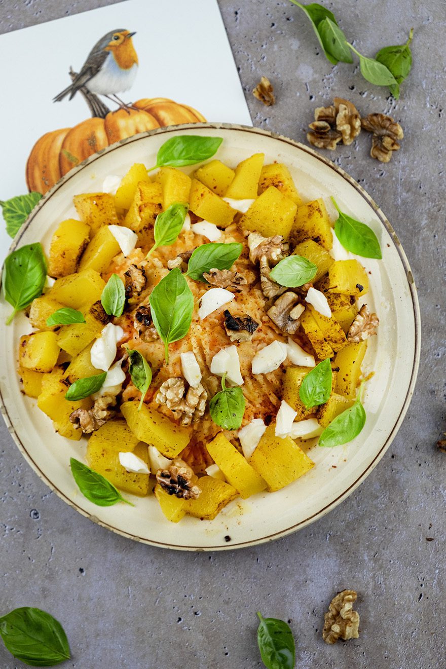 Pompoen winterpeen stamppot