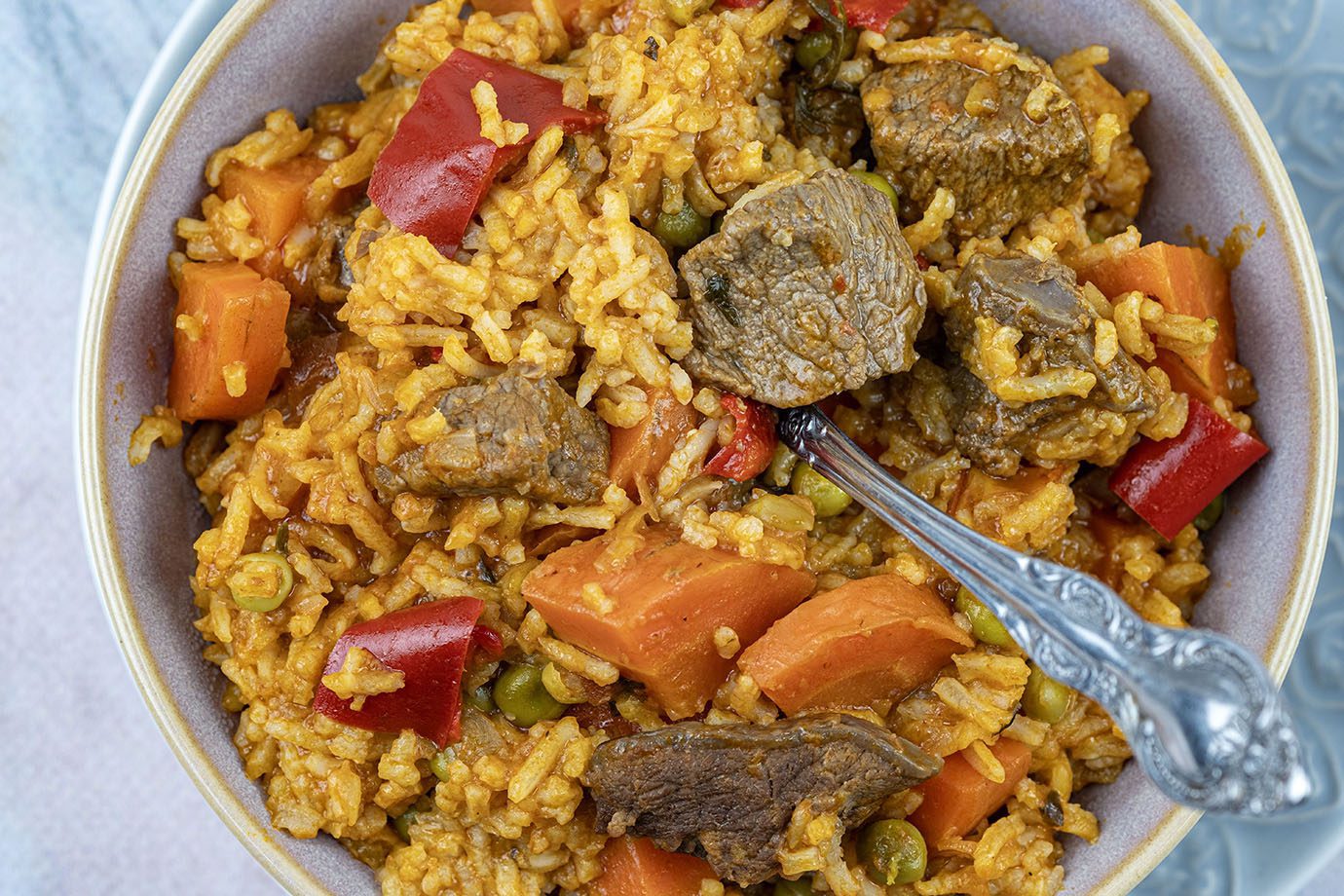 Arroz de vitela of carne bovina Portugees gerecht