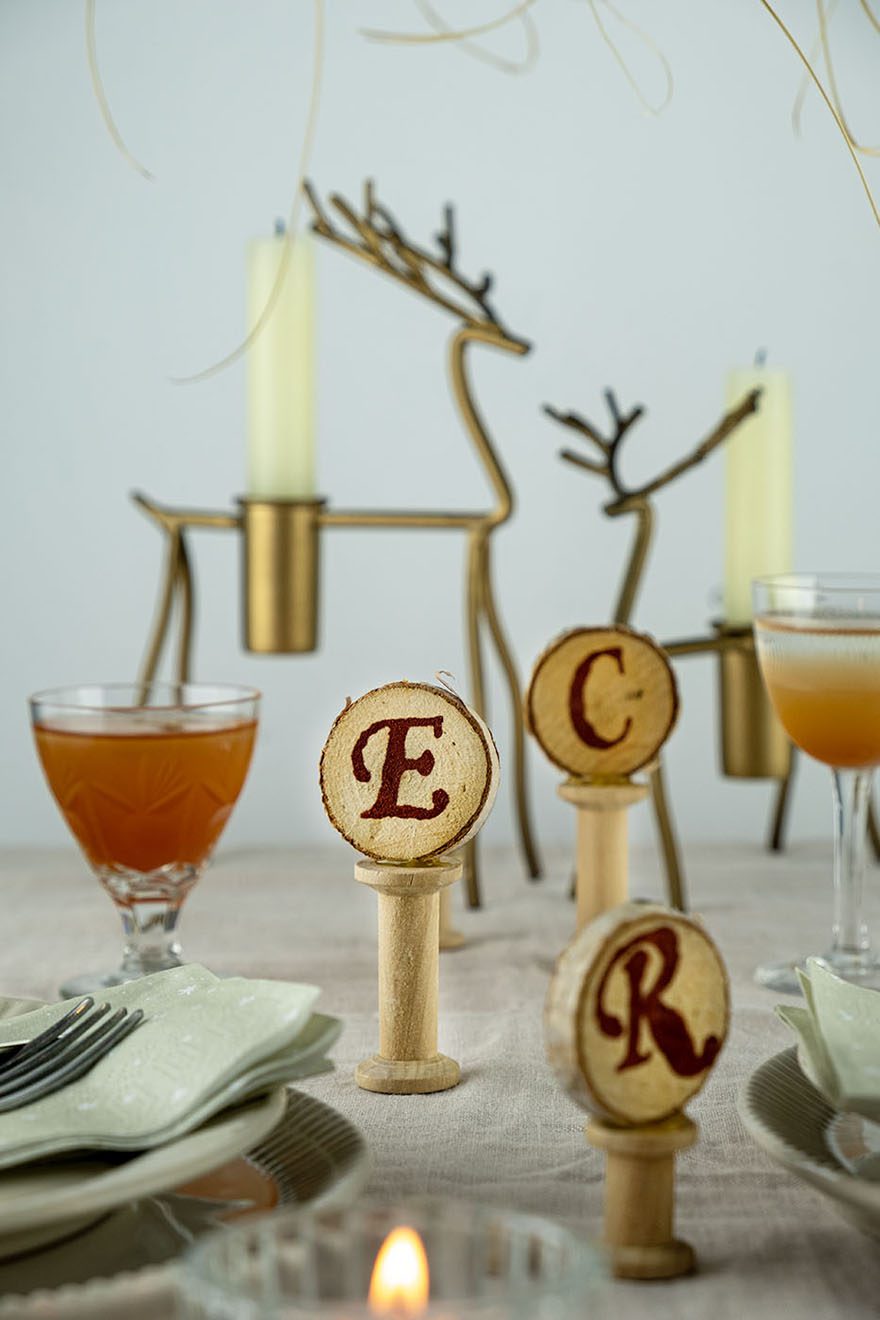 Diy gepersonaliseerde naambordjes 