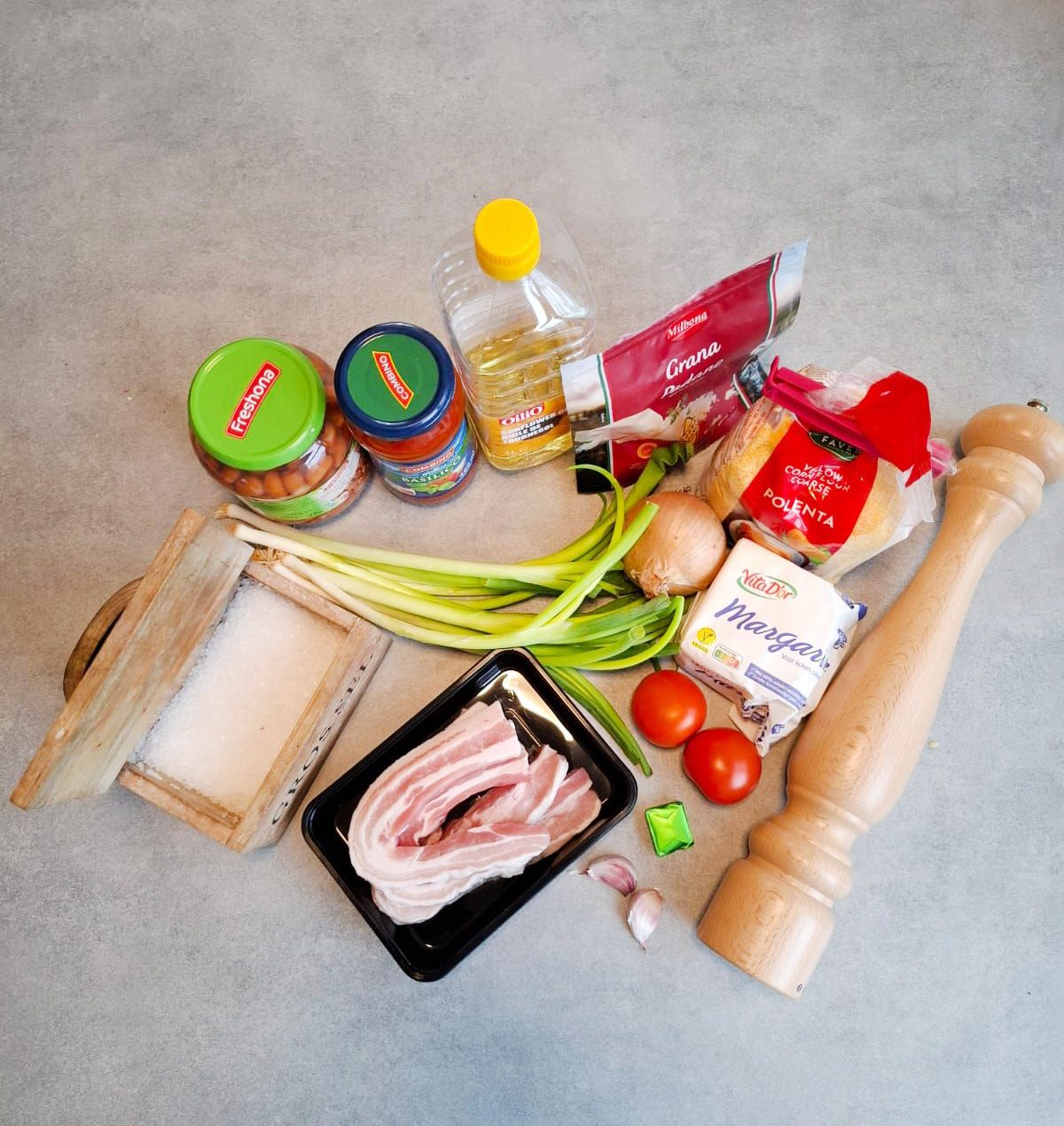 Ingrediënten voor 2 personen: Bruine bonenschotel