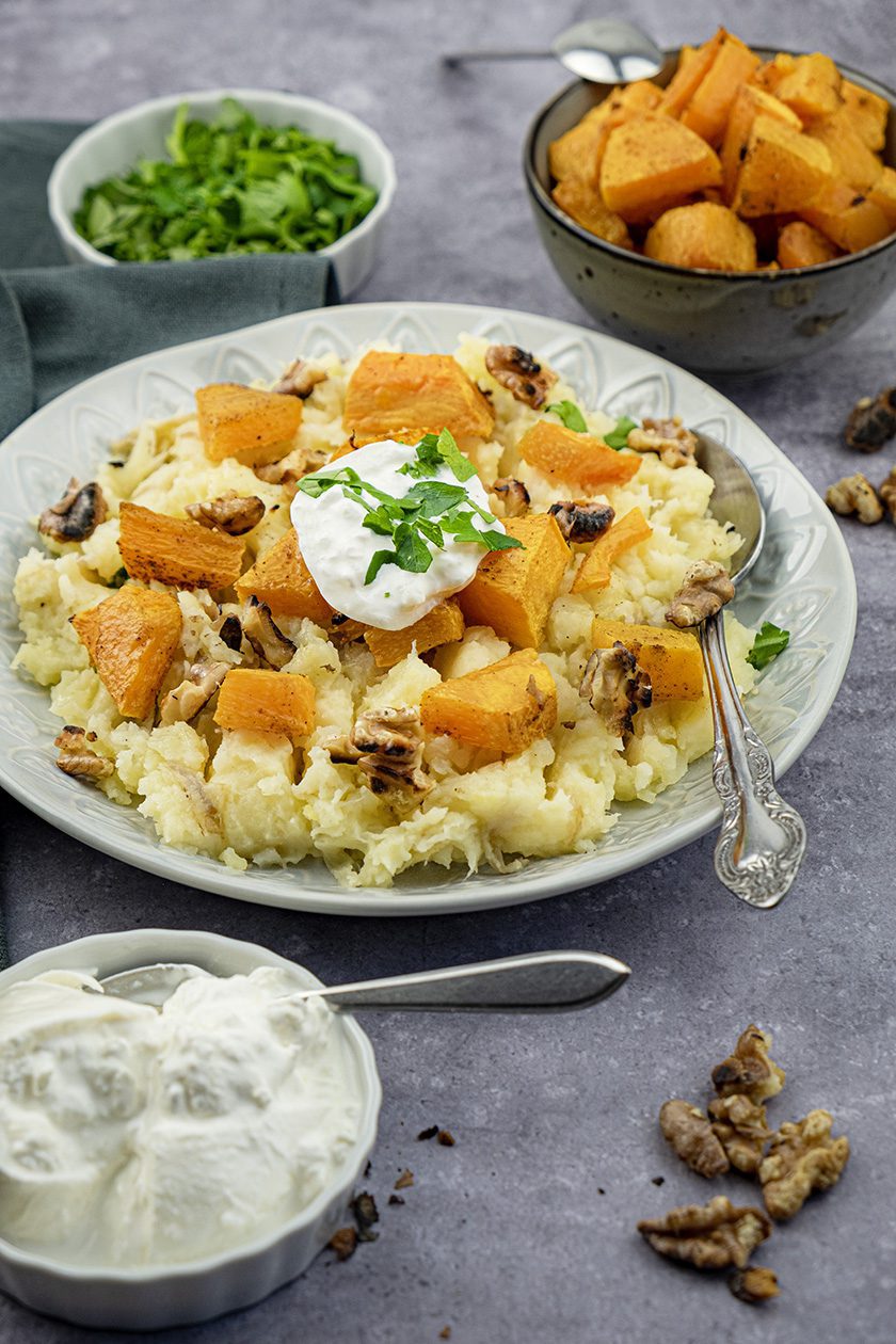 Stamppot van pastinaak en pompoen