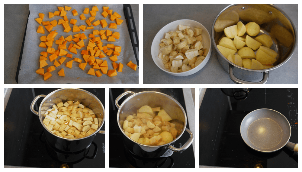 Stamppot van pastinaak en pompoen