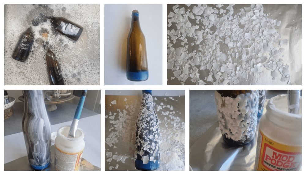 Creatieve ideeën met eierschalen en flessen