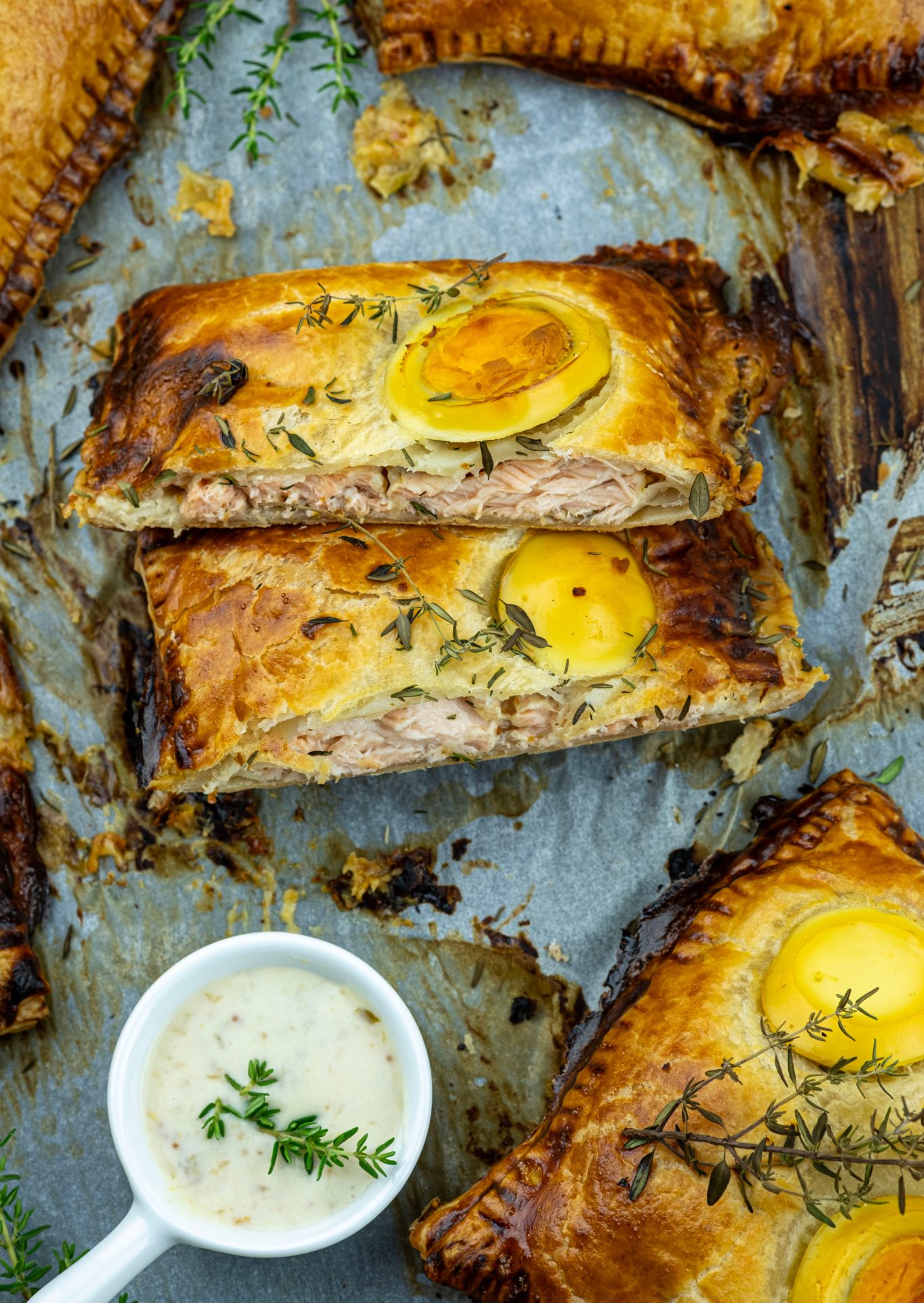 Zalmpakketjes met een Paastwist