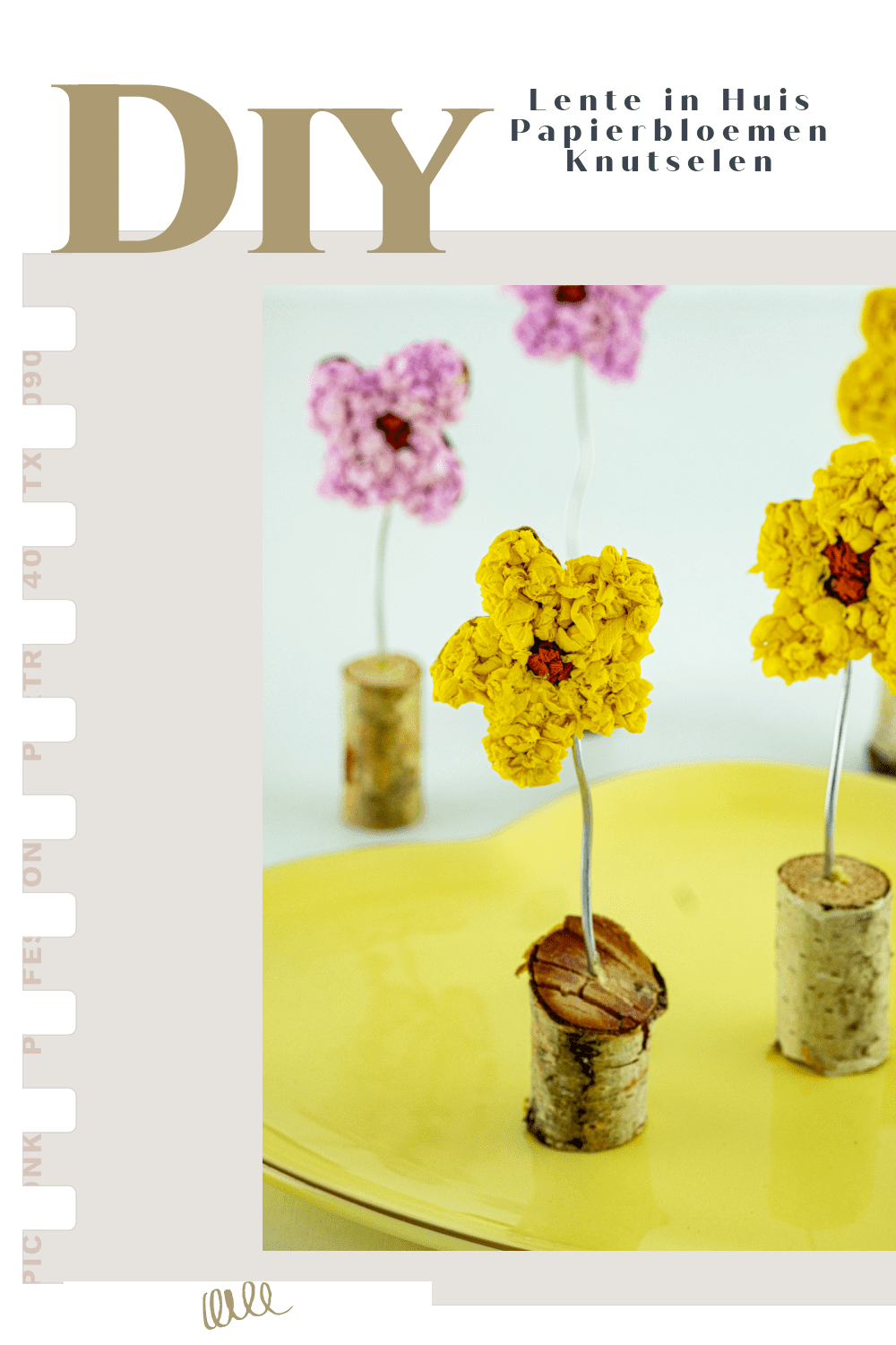 Lente in Huis Papierbloemen Knutselen