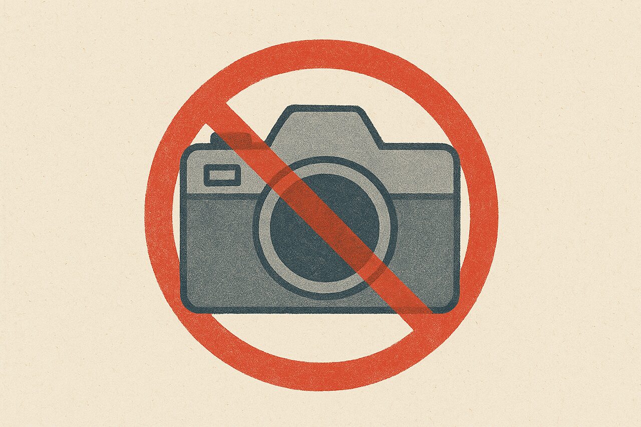 No camera’s