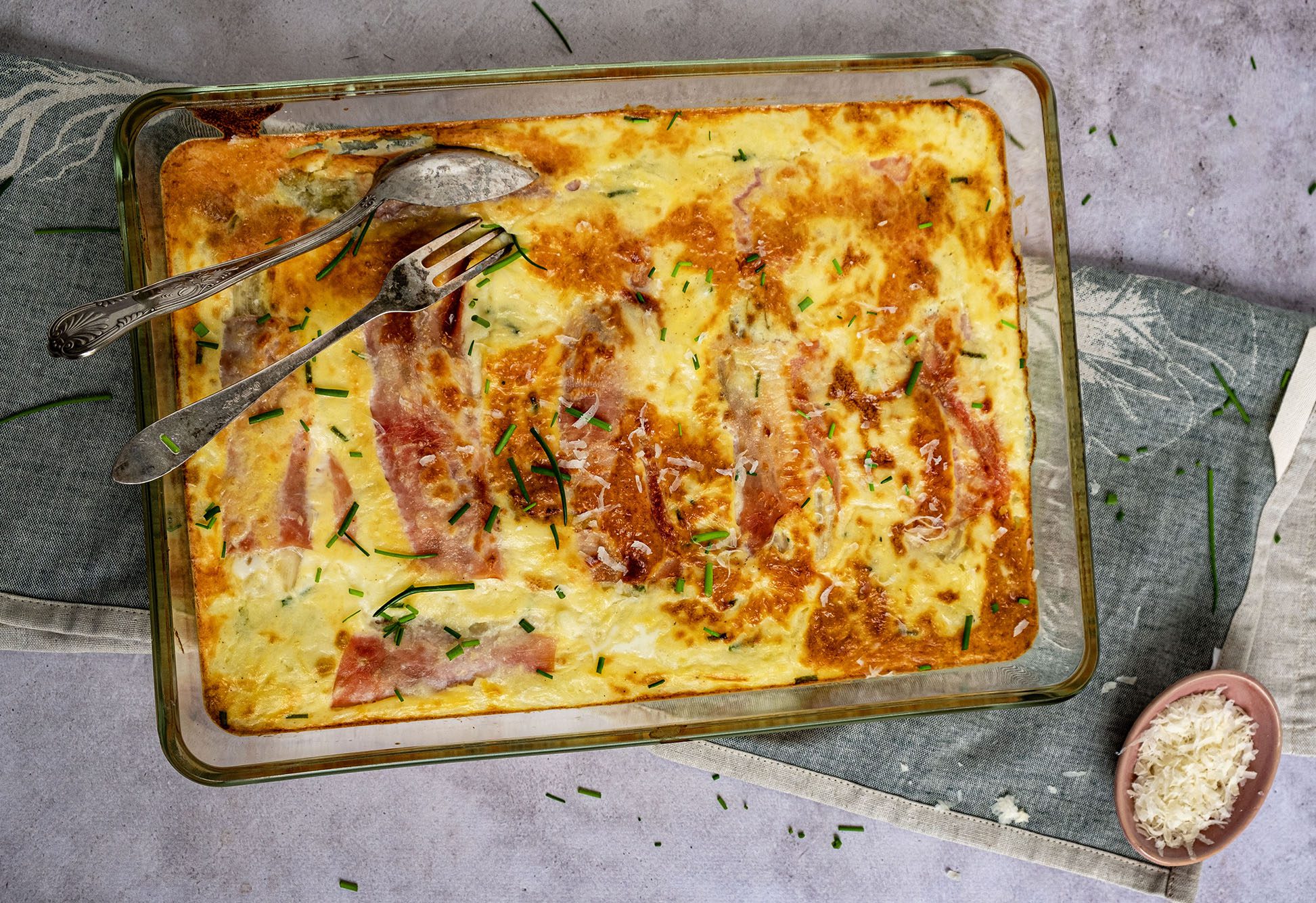 Ovenschotel met witlof, aardappelpuree, ham en kaas youtube