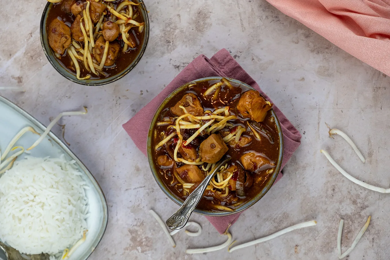 ketjap manis en kruidenketchup|aan de kook brengen|Hete kip op mijn manier