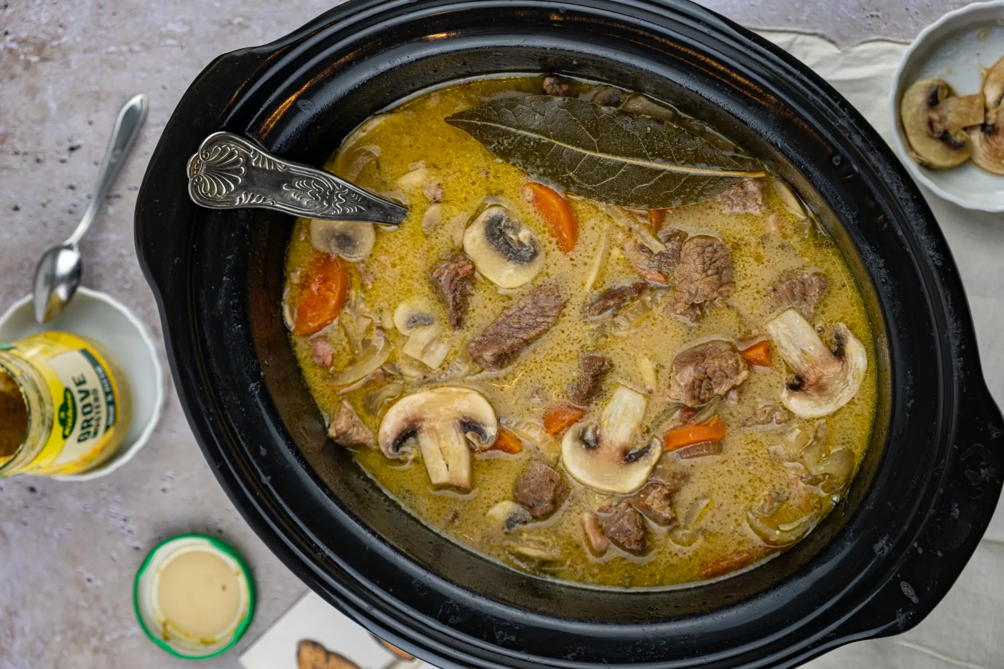 Runderriblappen met Mosterd uit de Slow cooker