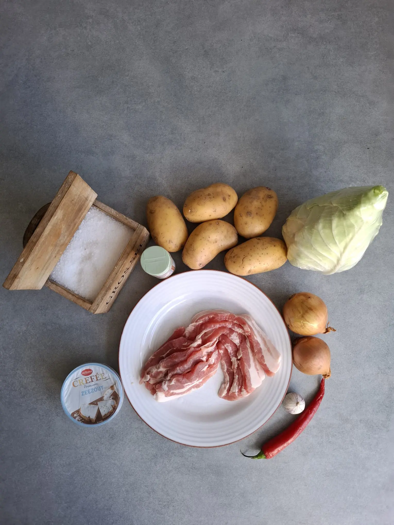 Frisse spitskoolstamppot