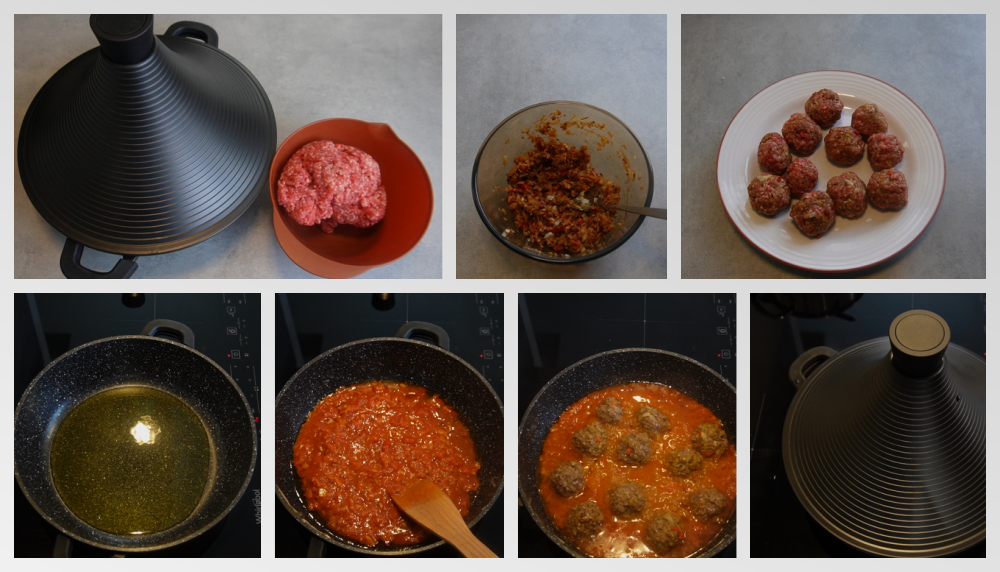 Instructies voor: Gehaktballetjes in tomatensaus