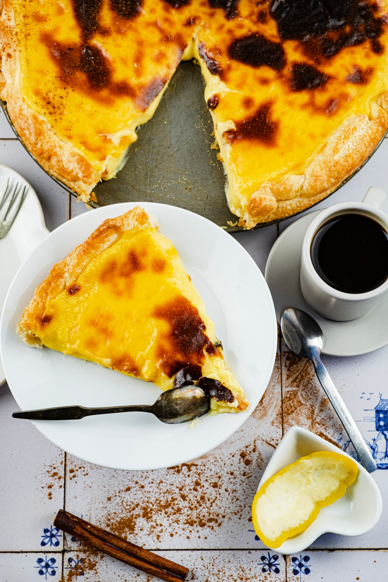 Pastel de Nata, maar dan als taart