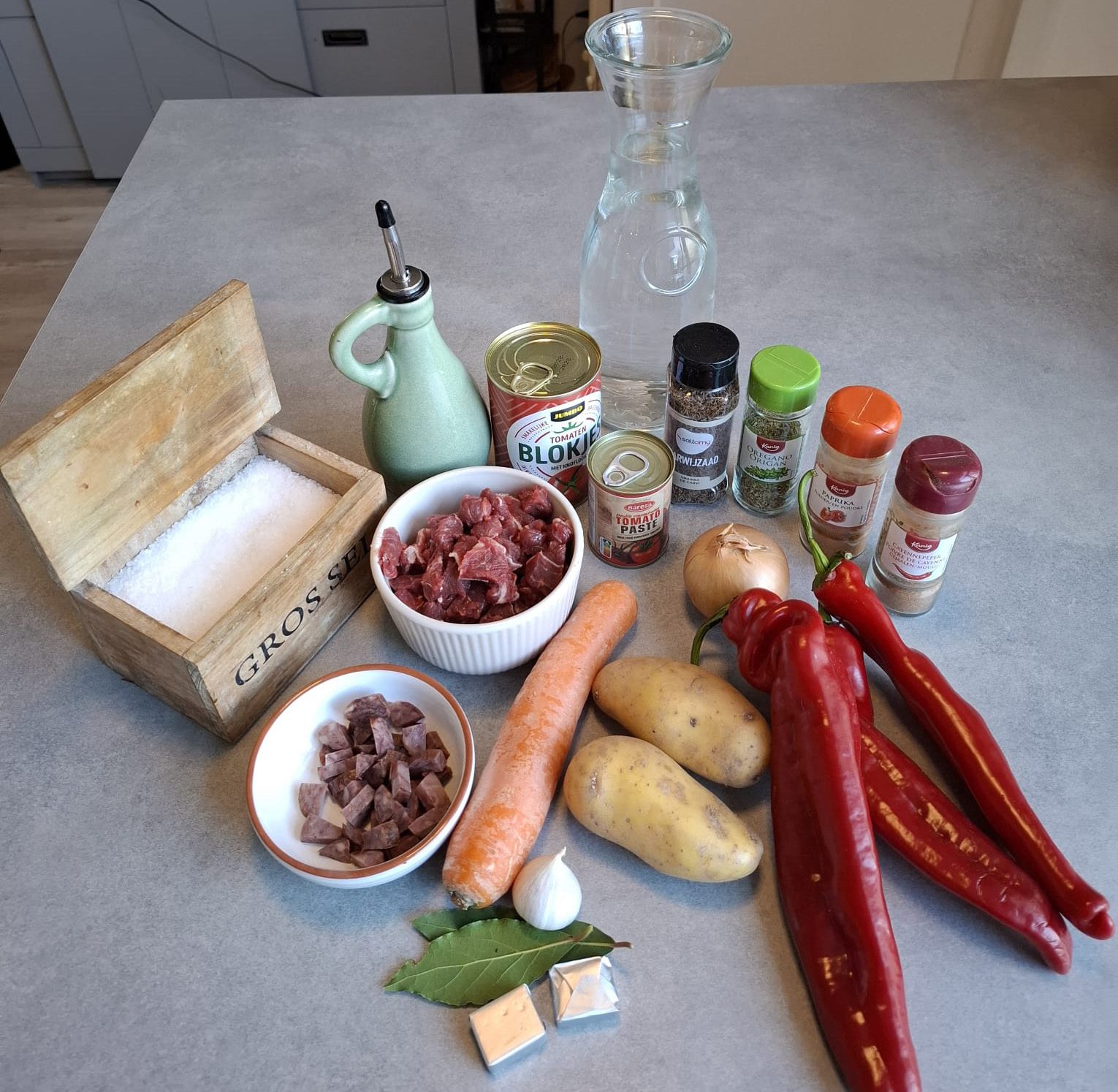 Ingrediënten voor 4 personen Goulashsoep is een echte klassieker