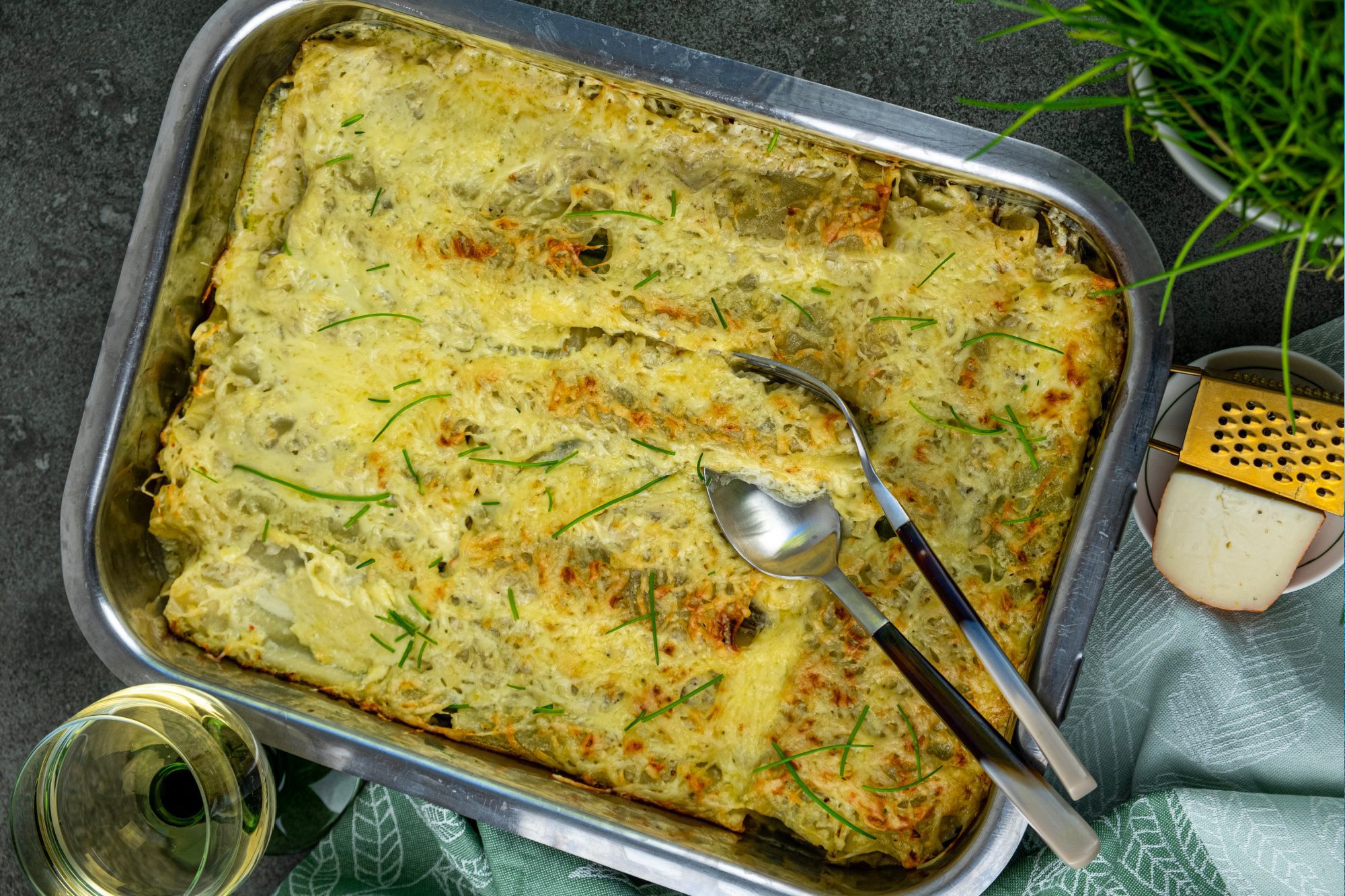 Ovenschotel met groene asperges 