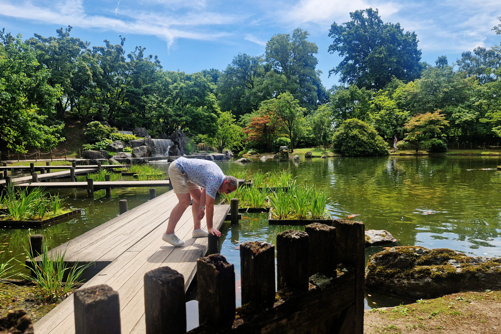 Camiel in de Japanse Tuin