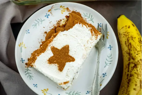 Bananendessert met mascarpone en gecondenseerde melk