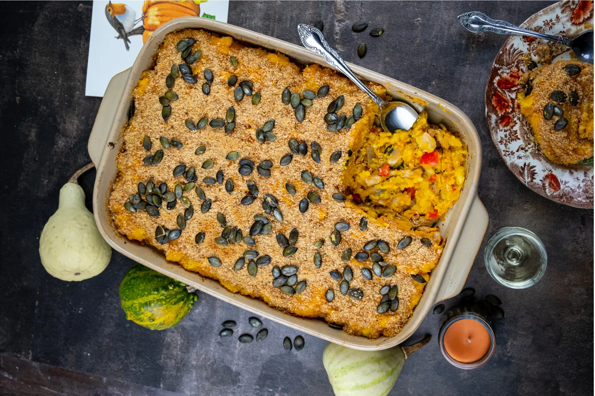 Ovenschotel van pompoen